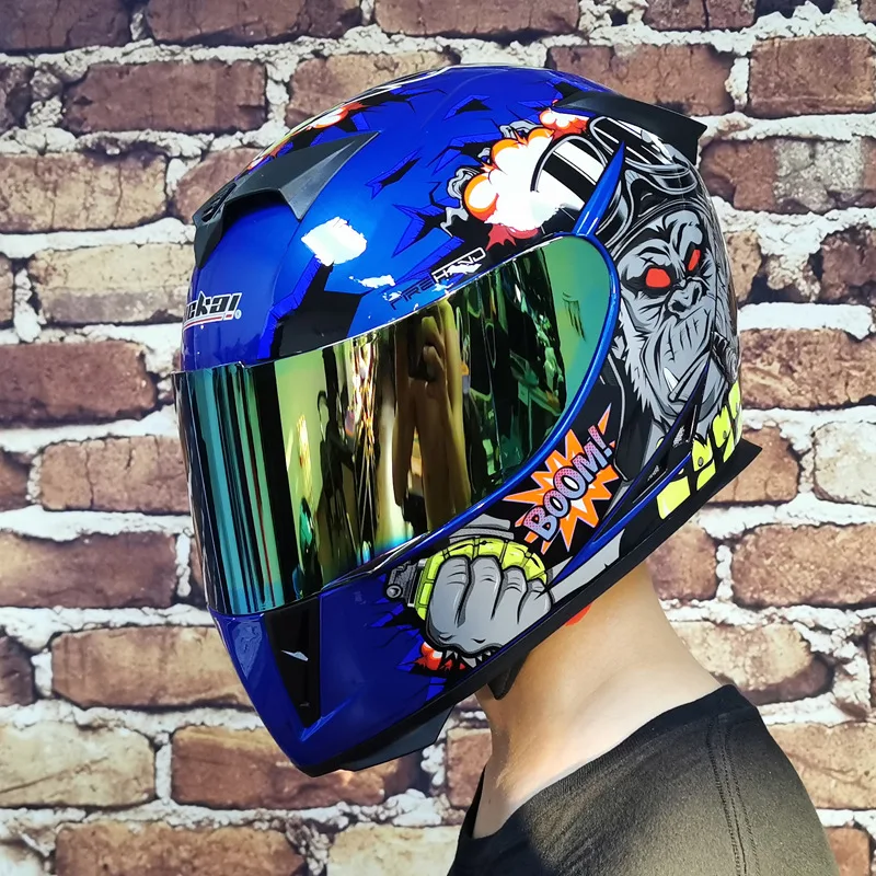 Full Face Motorcycle Helmet Motocross Motorbike Helmet Cascos Para Moto Casco Helm Motorcycle Motorcycle Flip Helmet Women Men enlarge