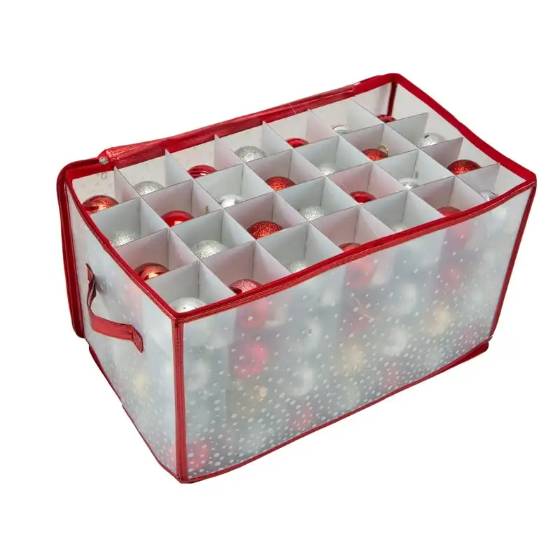 

Plastic Ornament Organizer, Red