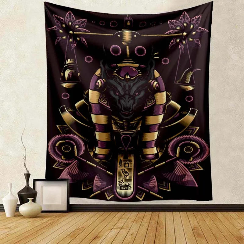 Древний Египетский гобелен Anubis легкий декоративный орнамент супер мягкий для