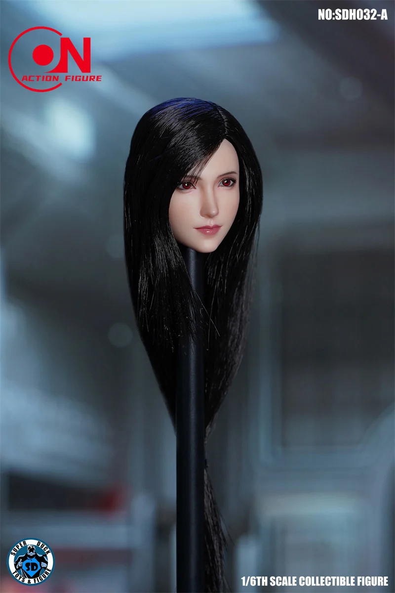 Экшн-фигурка Супер утка SDH032 1/6 Tifa короткие длинные волосы бледная кожа резная