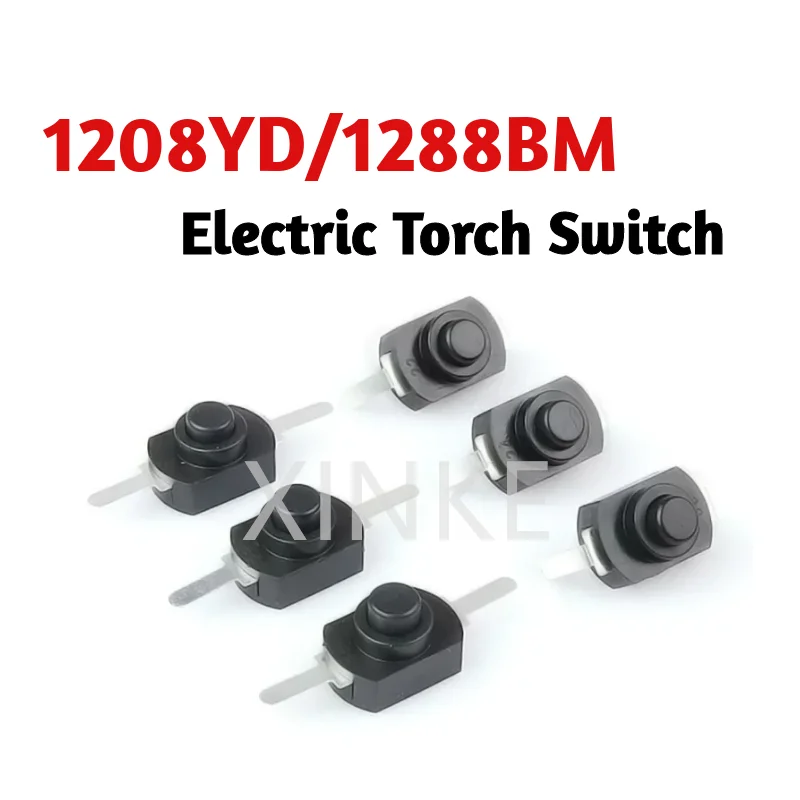 

10 шт. 1208YD 1288BM 1208-KD фонарик, переключатель управления, самоблокирующаяся кнопка с фиксацией, 30 В постоянного тока, 1 А, плоский изгиб, SMD PIN