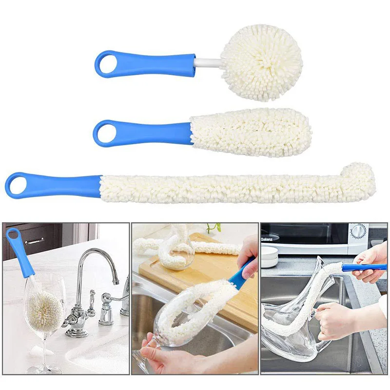 

Портативная щетка для мытья, кухонные аксессуары, мягкая пена, хлопок/ПП, 1 шт.