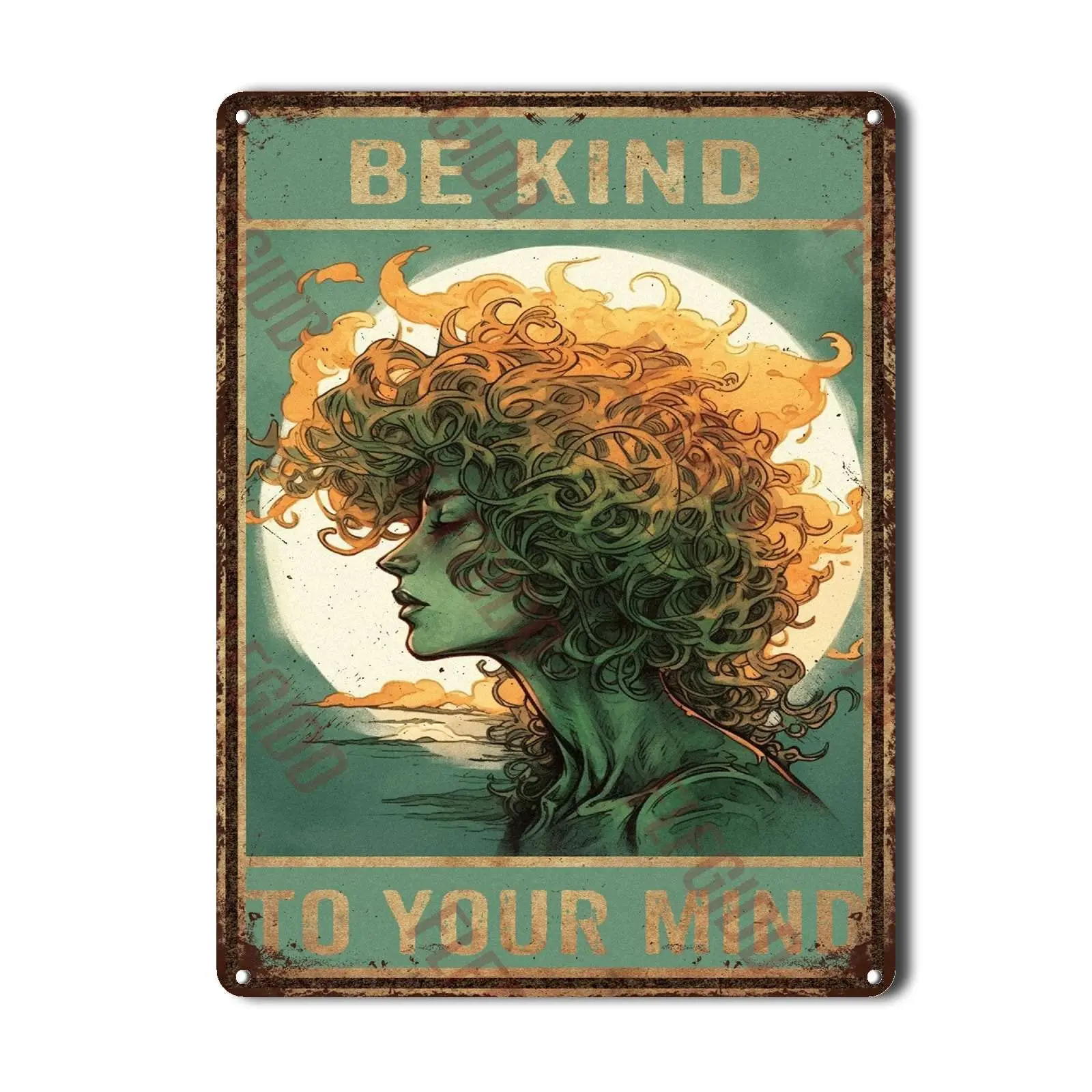 FLFGIDD алюминиевые жестяные знаки будьте добры к вашему разуму металлические для