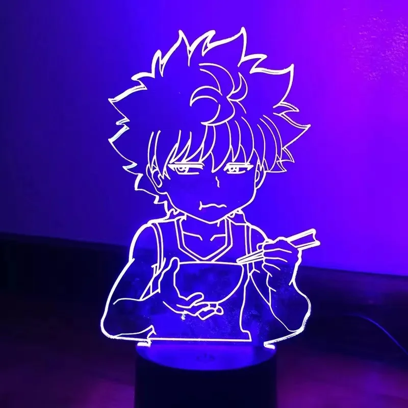 Аниме 3D лампа Killua Hunter X светильник Hxh светодиодный ночсветильник подарок