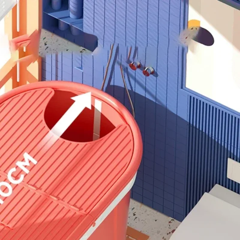 Складная Ванна для взрослых большой размер крышка Настольная дорожная ванна