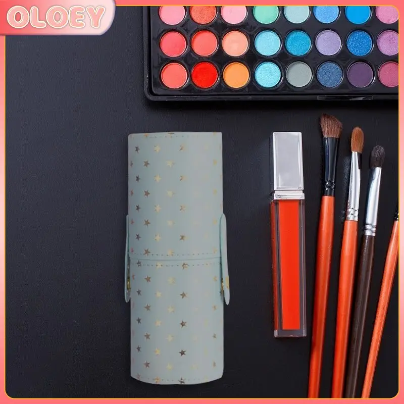

NewPortable Makeup Brush Holder Travel Brushes PU Waterproof Cosmetic Brushes Storage Case Waterproof For Makeup Tools