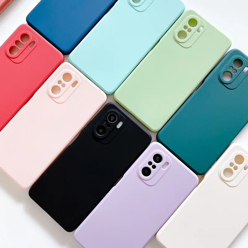 Candy Silicone Case For Xiaomi Redmi Note 9 8 10 Pro  9s 11s 11T Mi 12T 10T 11 Lite 5G NE Poco F3 X3 M3 M4 Pro 5G Soft Cover