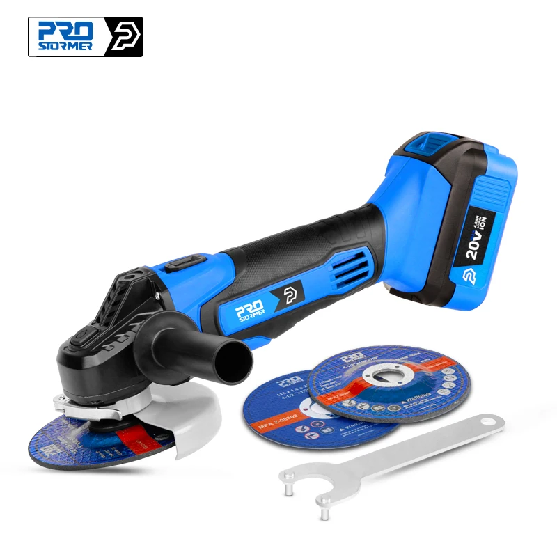 Аккумуляторная угловая шлифовальная машина 20 В литий-ионная 125 мм для резки