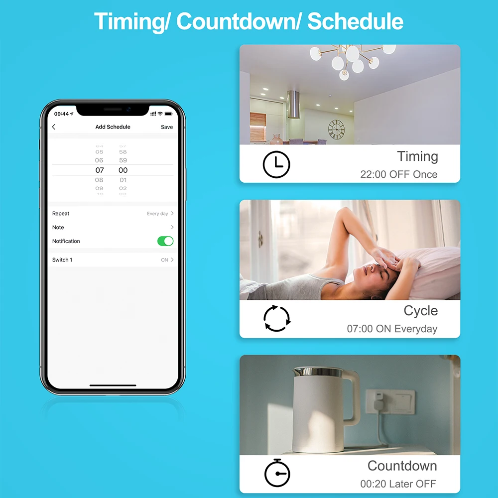 Tuya Zigbee Mini Smart Switch Модуль 16A 2-полосное управление Приложение Life Голосовое Работает
