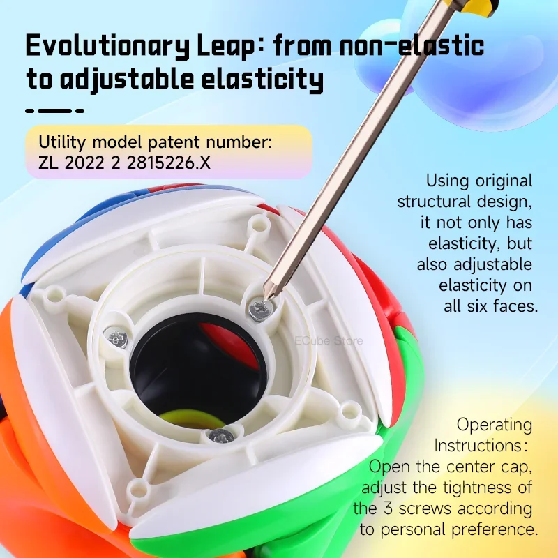 QiYi Tori Cube 3x3x3 Professional Speed Magic Puzzle Полый Дизайн Без Наклеек Экологичный Пластик Для