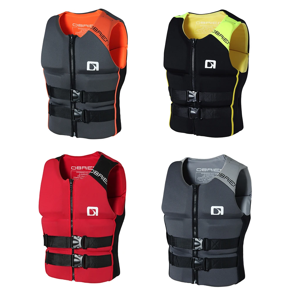 2022 Fashion Adult Men Women Neoprene Life Jacket Water Sports Big Buoyancy Swimming Surfing Rafting Motorboat Fishing Life Vest