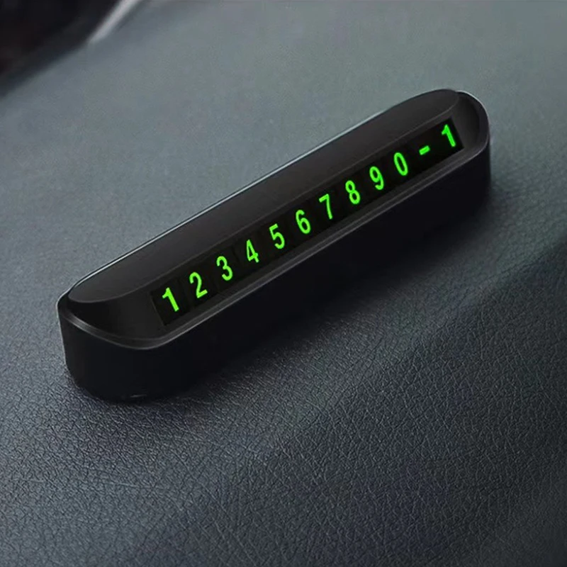 1 шт. временная парковочная карта номерной знак телефона светящаяся табличка для