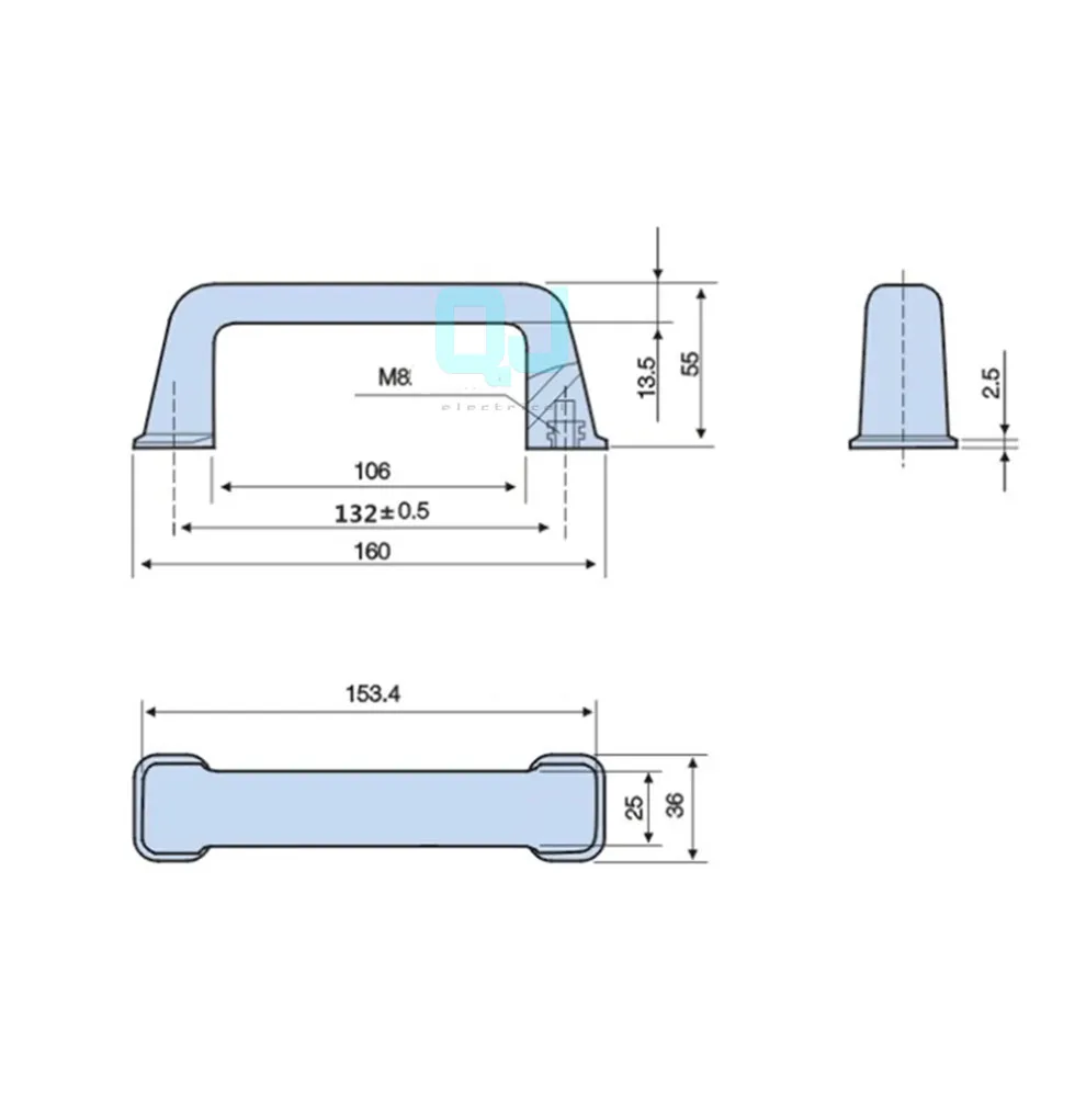 

LS505 ABS нейлоновая пластиковая ручка стандартная ручка для шкафа с высокой нагрузкой ручка для фотооборудования