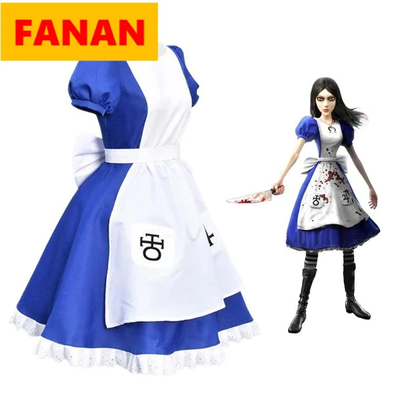 

Косплей-костюм из игры «Алиса безумие» для женщин