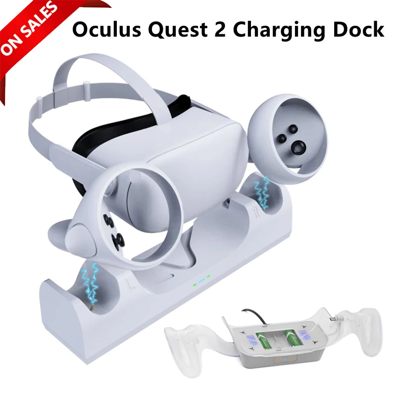 

For Oculus Quest 2 Fast Charging Station Dock Holder USB Type-c Magnetic Charger Stand For Oculus Quest 2 VR Headset Controller