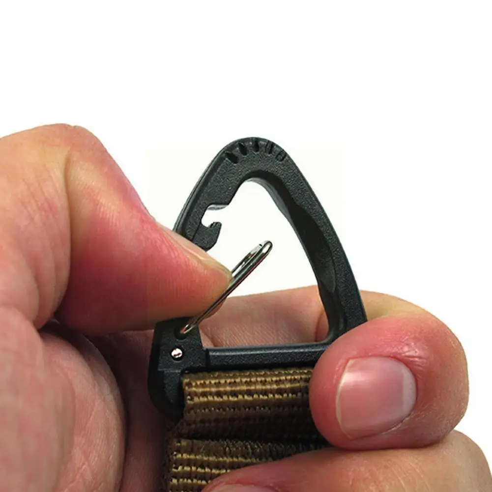 

Edc Tactical Nylon Ribbon Keychain Backpack Clasp Hook Camping Hook Clip Type Hiking D Outdoor Webbing Carabiner Clasp N5b1