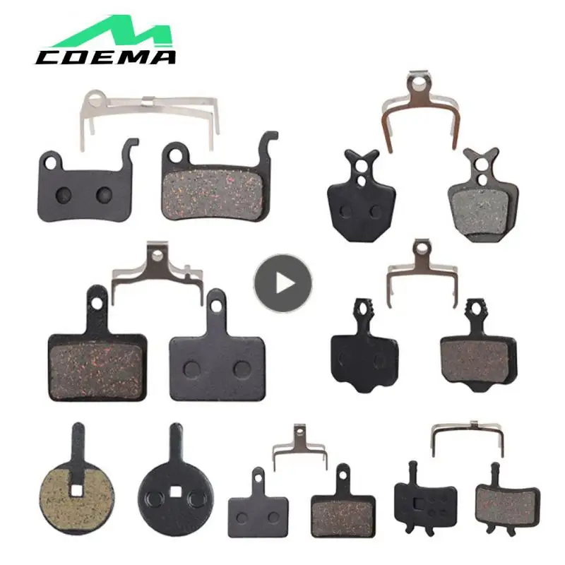 

Durable Semi-metallic Pads Steel Back Plate Brake Pads Easy Installation Copper Fiber Material Bicycle Disc Brake Resin