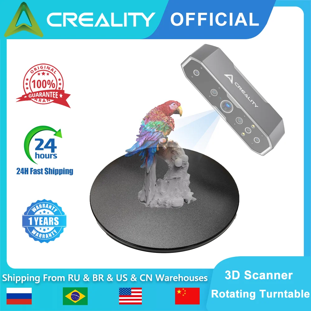 3D-сканер Creality, поворотный стол, 8 дюймов, вращающийся поворотный ...