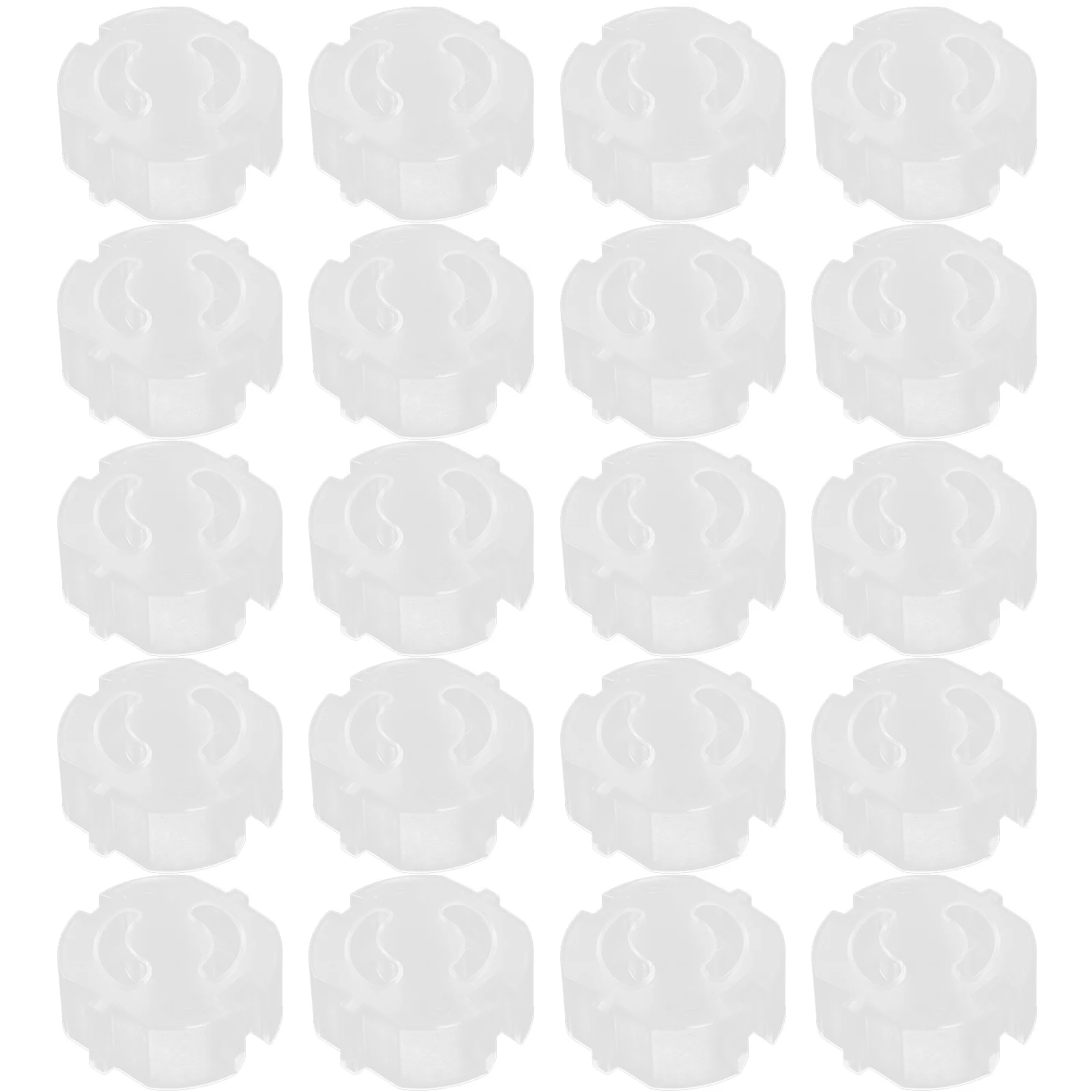 

20 Pcs Electric Plug Plastic Plugs Covers Child Safety Electrical Outlet Proof Abs Power Socket