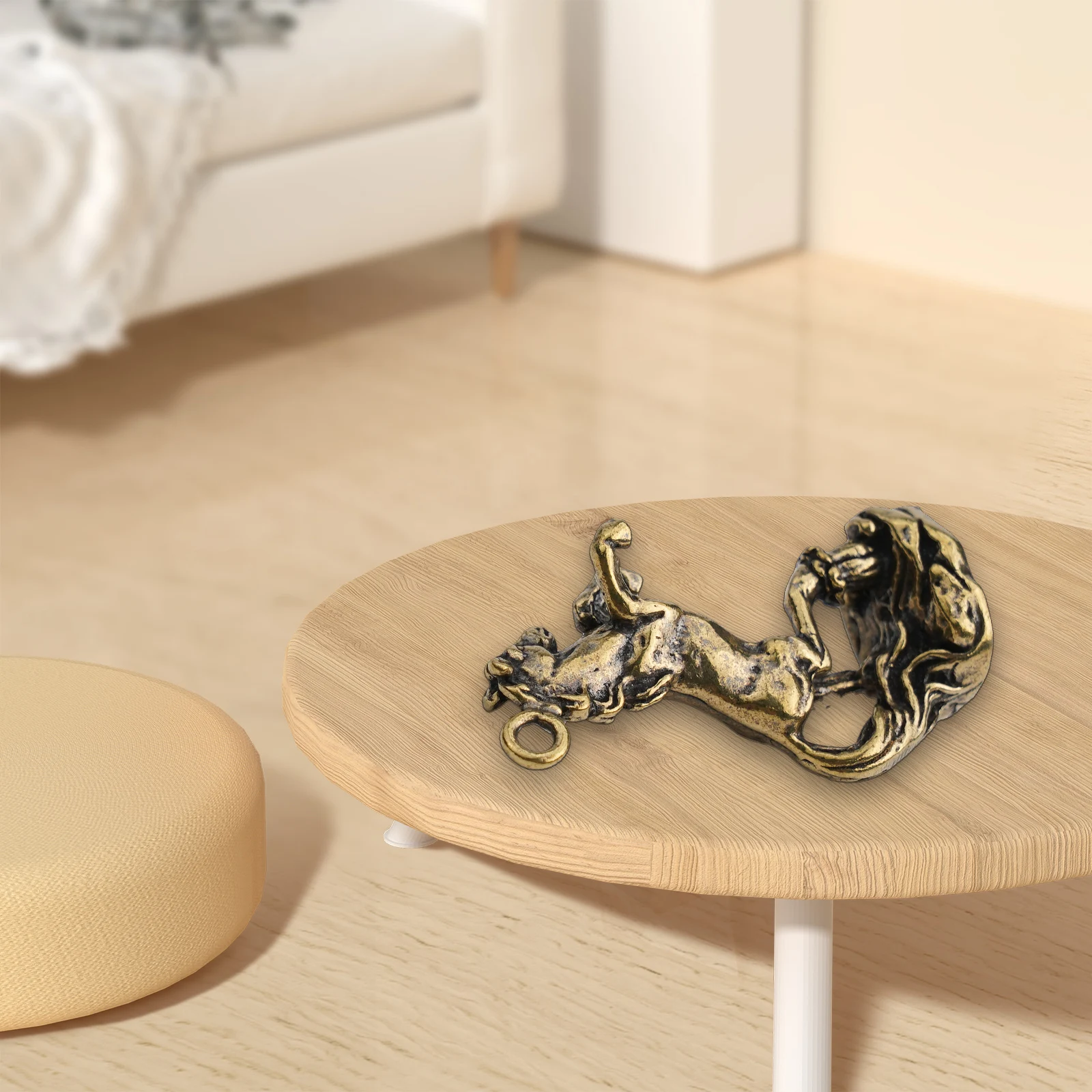 Винтажная латунная статуя краба орнамент ремесла миниатюры статуэтки