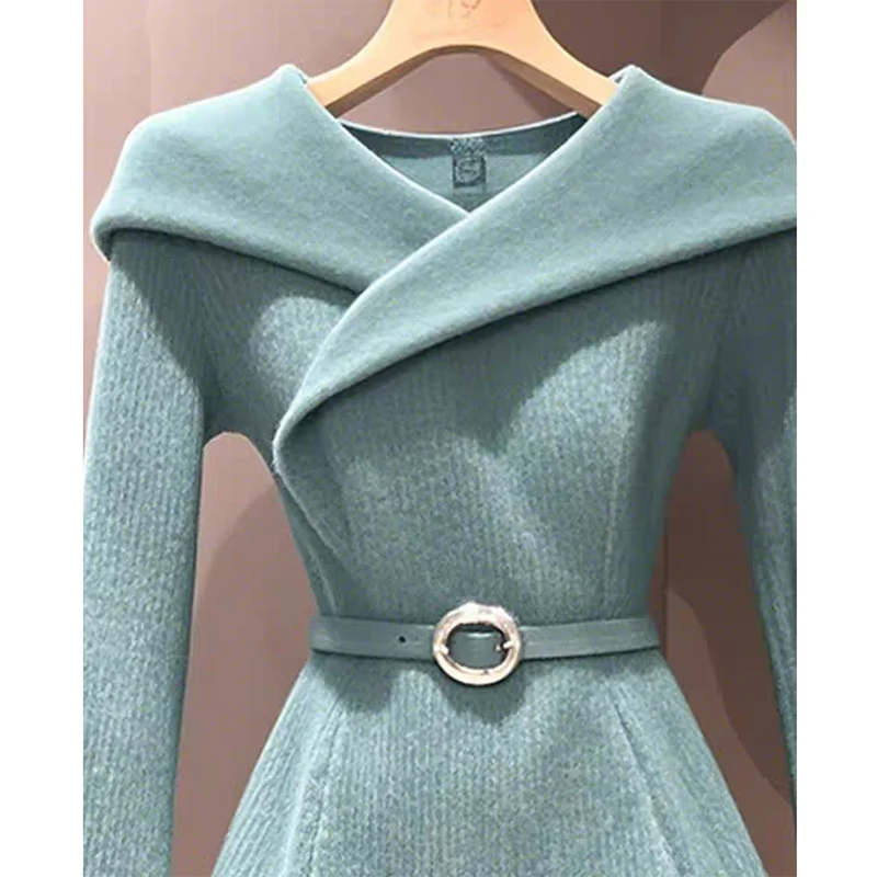 Осень-зима новый уникальный свитер в западном стиле женская верхняя одежда