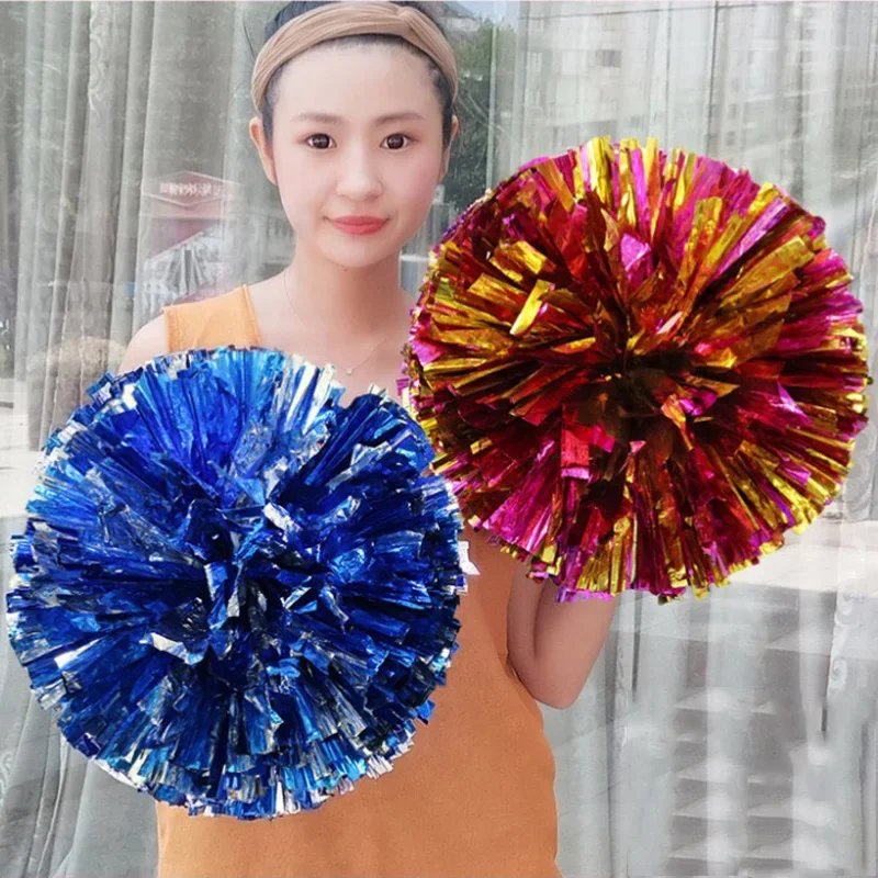 

Game Pompoms Cheap Practical Cheerleading Cheering Pom Poms Apply To Sports Match And Vocal Concert Color Can Free Combination