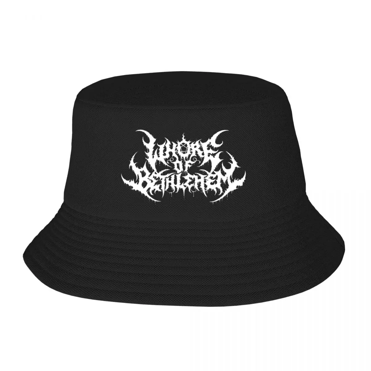 

Bethlehem Print Bucket Hat Double Side Reversible Bob Hats Cotton Foldable Unisex Fisherman Cap Travel Sunscreen