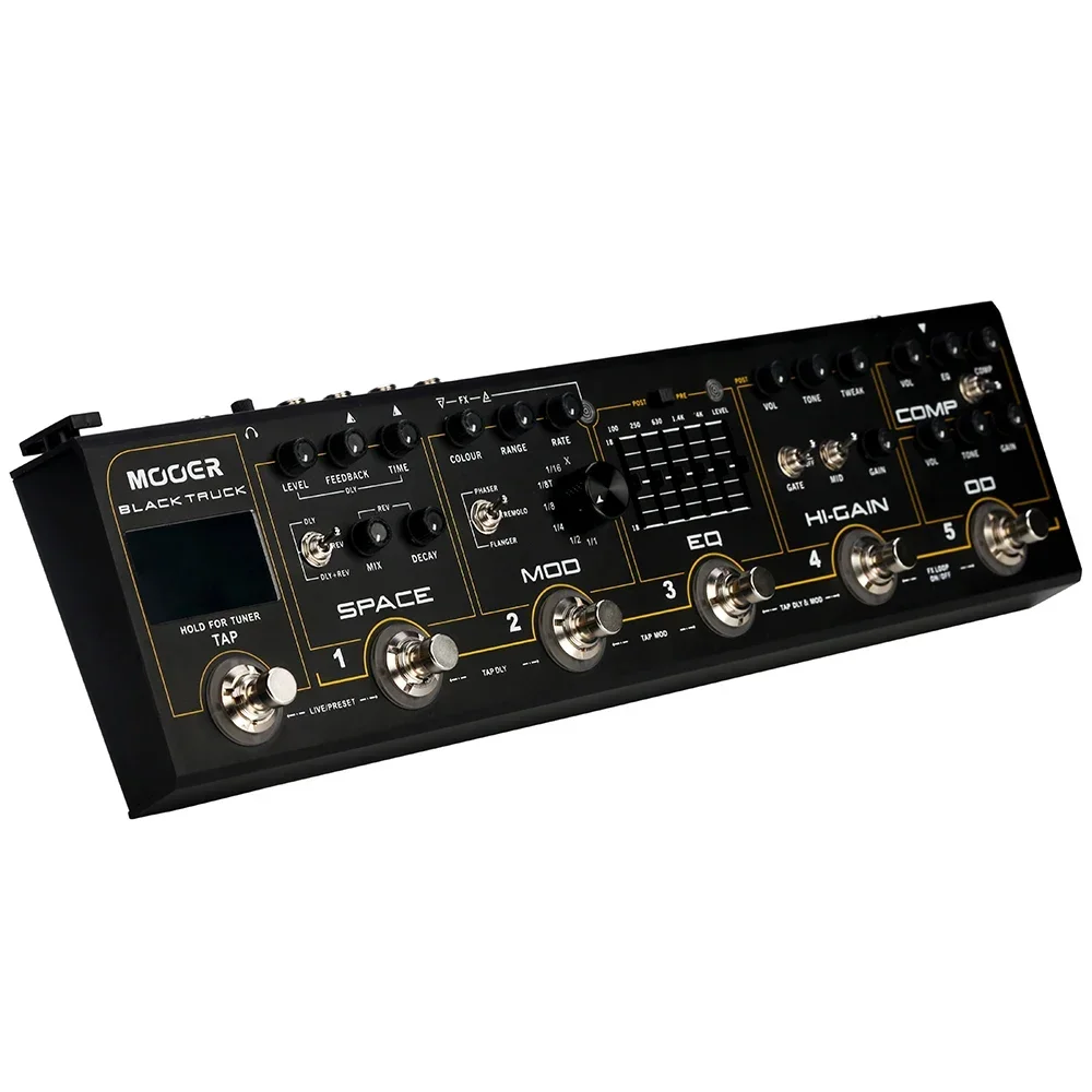 Комбинированная педаль эффектов Mooer CPT2 Black Truck встроенный компрессор тюнер