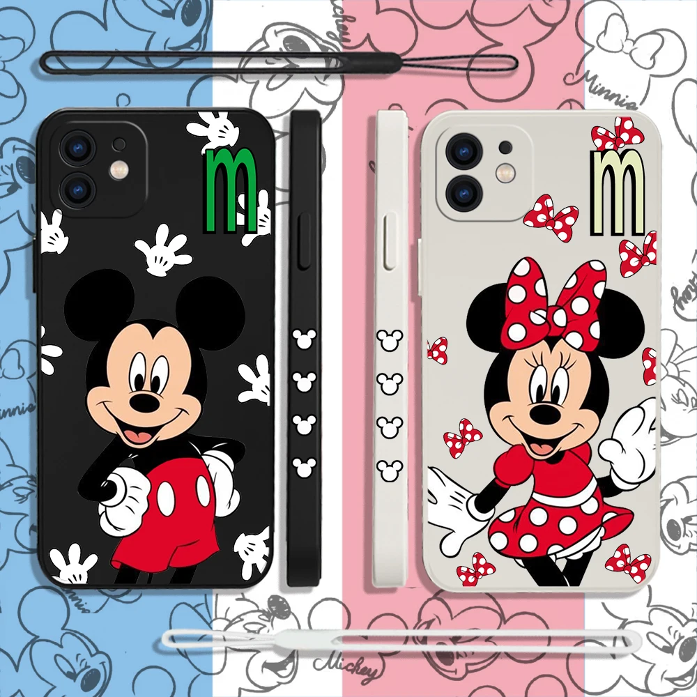 

Disney minnie mickey Phone Case For Xiaomi Redmi Note 11 10A 10 10S 9 8 7 Pro Plus 10C 9A 9C 9T 4G 5G Cases with Hand Strap