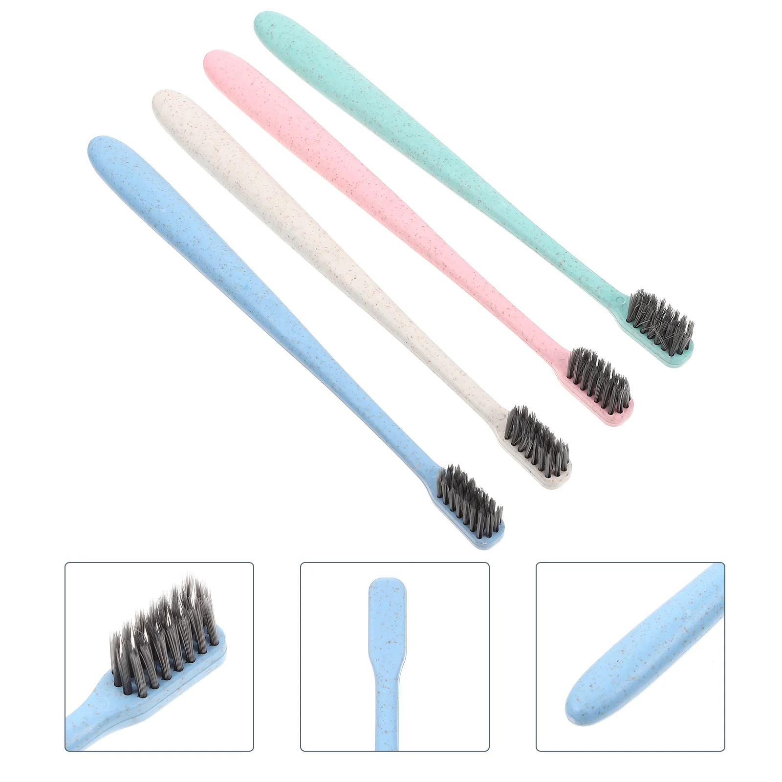 

12Pcs Household Toothbrushes Portable Tooth Cleaning Brushes Travel Convenient Toothbrushes