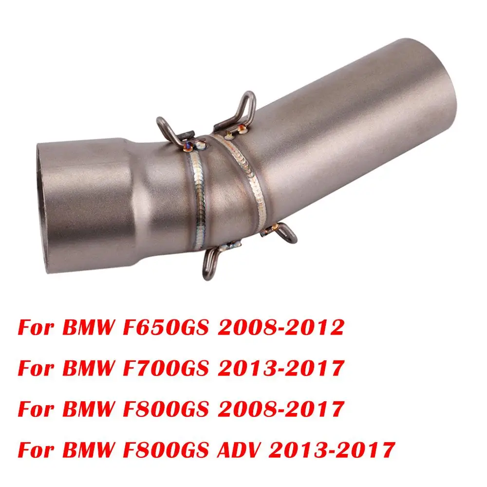 

Slip On For BMW F800GT 2010-2018 Motorcycle Exhaust Mid Pipe Left Muffler Escape Stainless Steel Link Pipe Connect Tube