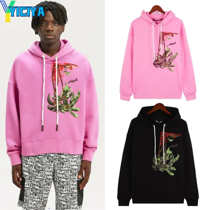 

YICIYA hoodie Pal* Angel* brand y2k pink Letter Sweatshirt Pullover hoodies Women hood Blouse Female sweatshirts fashion winter