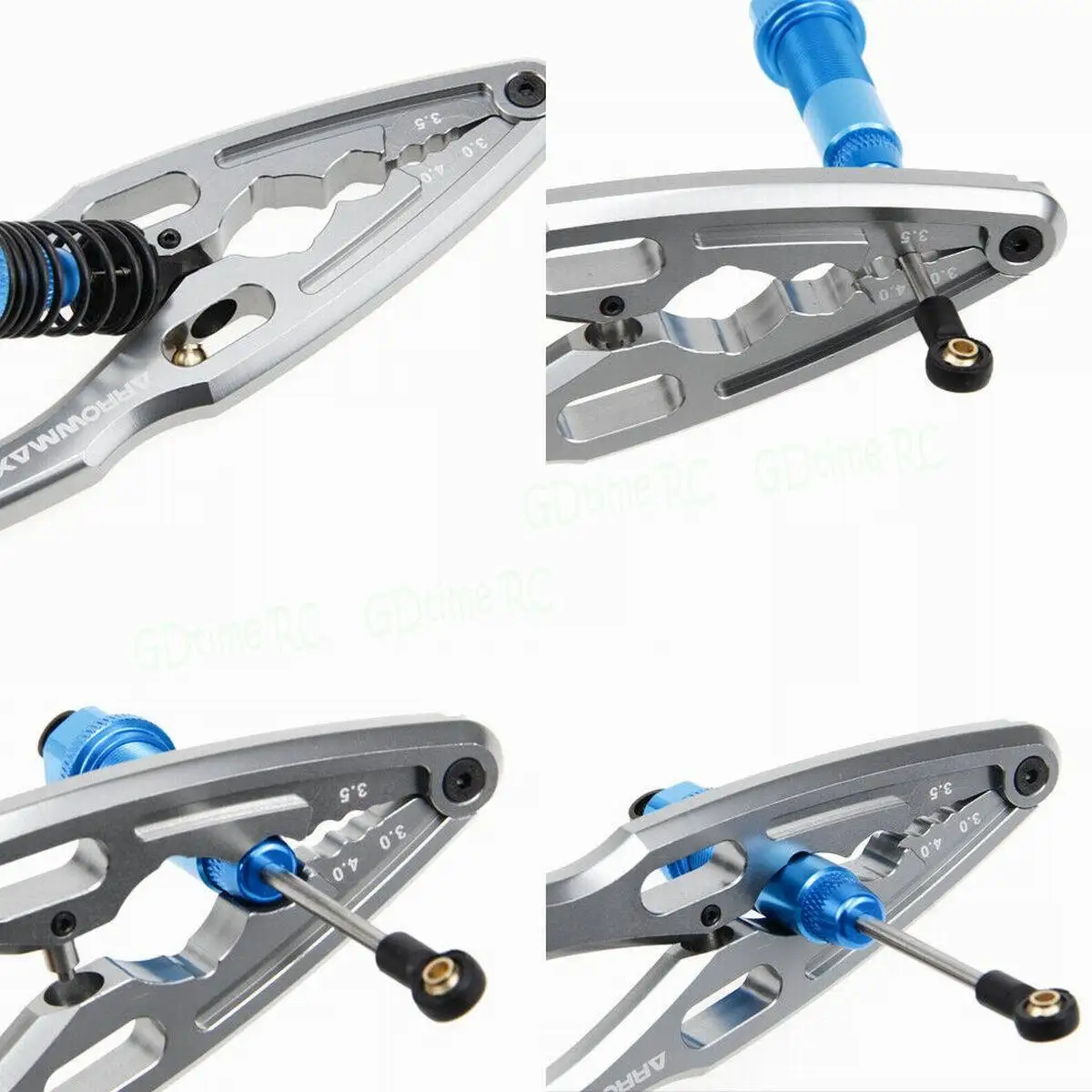 

Rc Shock Absorber Multi-Function Pliers Rm11240 Universal Rc Shock Clamp Shaft For 1/10 1/8 Traxxas Hsp Rc Car Crawler