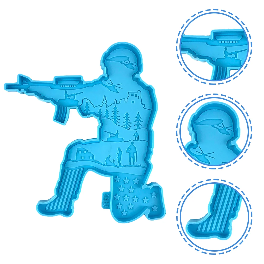 

Resin Day Mold Soldier Epoxy Independence Molds Diy Memorial Silicone Crystal Accessory Ornaments Home Veterans Statue Patriotic