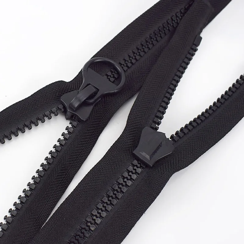 Молния из смолы 10 # 60-400 см с открытым концом односторонняя слайдер молния для