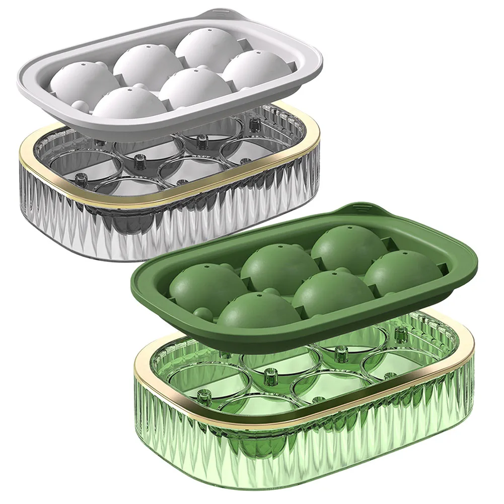 

Ice Cube Mould 6 Balls Ice Tray Plastic Ice Cube Mold Refrigerator Ice Ball Mold Ice Box For Summer Kitchen Bar Ice Cube Mould