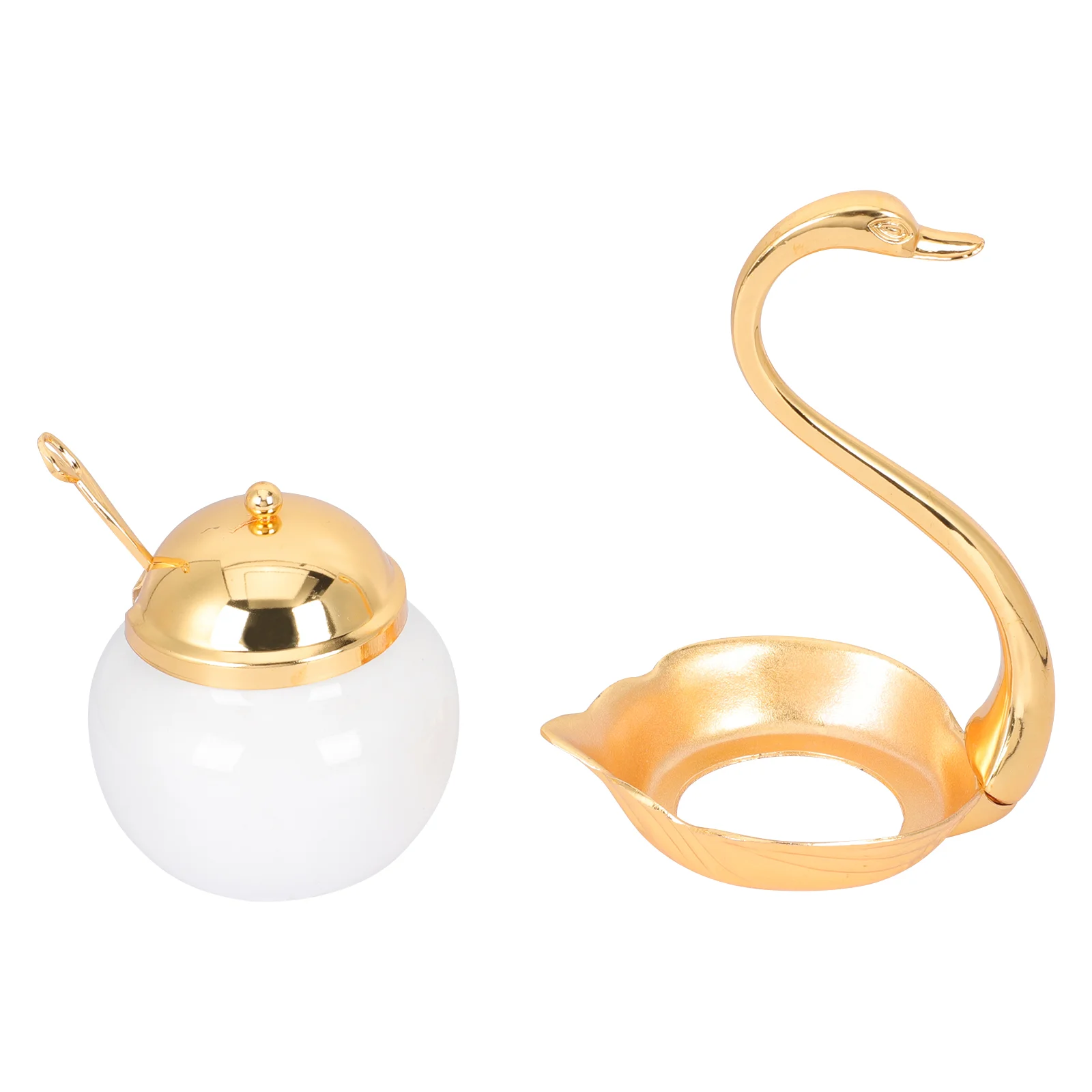 

Condiment Bottles Dispenser Container Salt Holders Containers Lids Swan Sugar Bowl Storage Tank Kitchen Jars