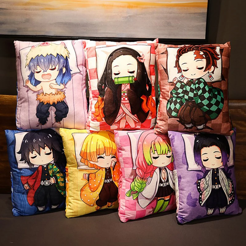 

Япония Demon Slayer Kimetsu No Yaiba Sabito Agatsuma Zenitsu косплей милый плюшевый фигурка кукол подушка супер Мягкая Кукла рождественские подарки