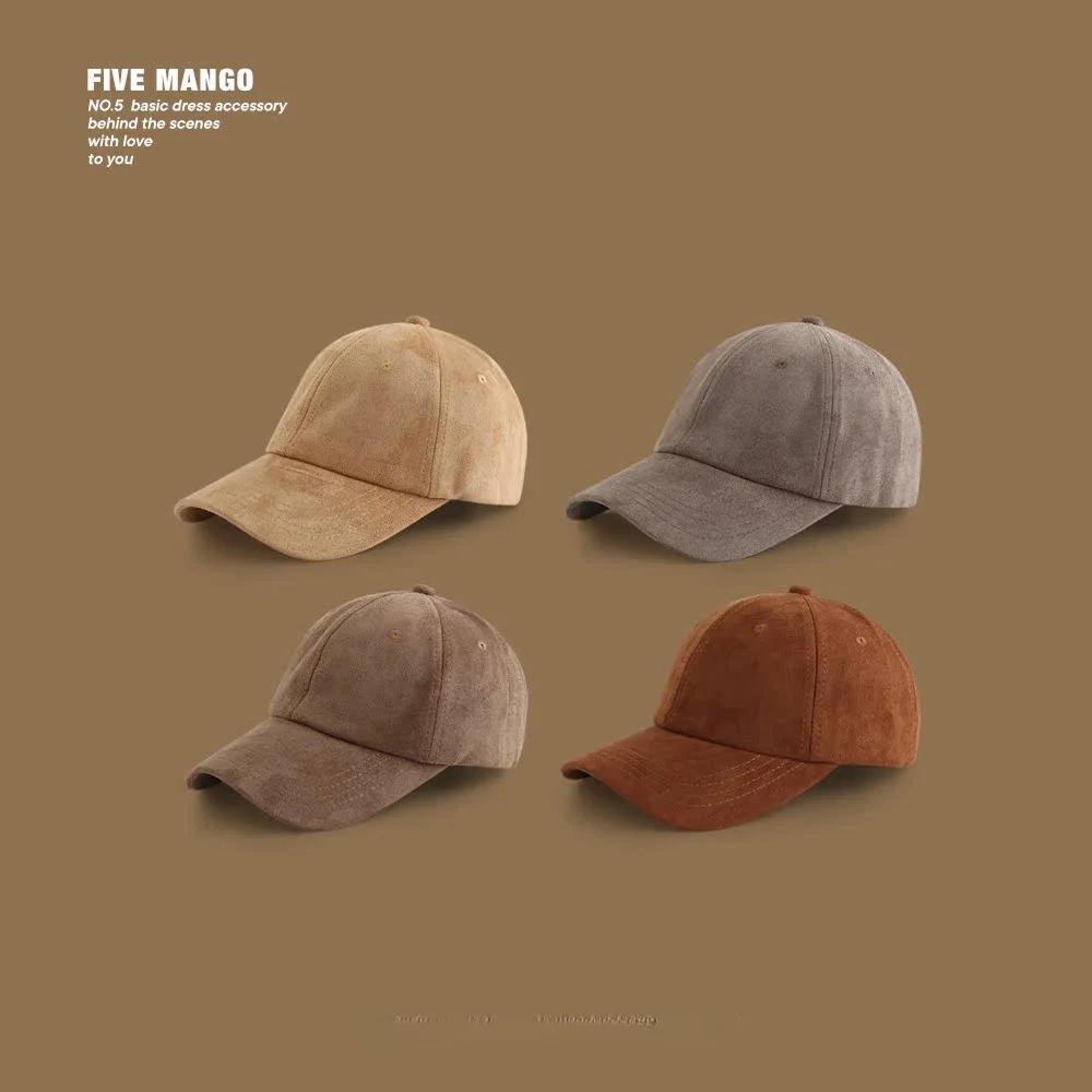 Мужская и женская замшевая шляпа с мягким верхом в стиле ретро