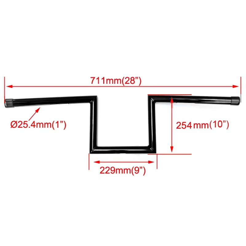 GB &amp C Z Bar 1 ''руль 8'' Rise Ape вешалка для Harley Sportster Dyna Kawasaki Yamaha Chopper Bobber Cafe Racer