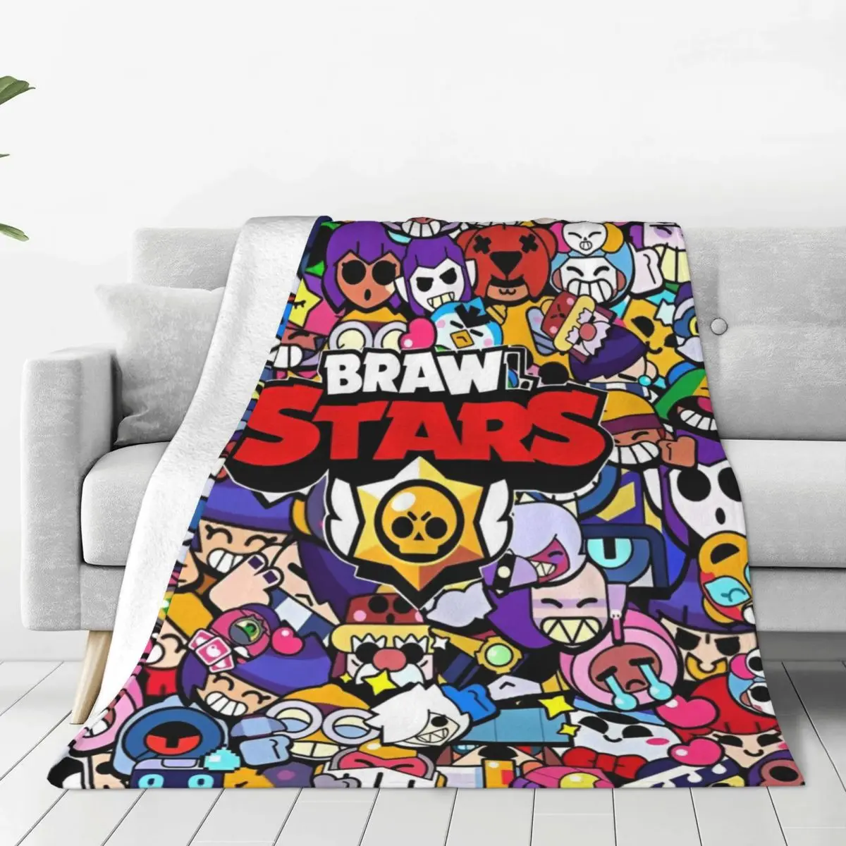Шерстяное одеяло Braws-Star модное креативное для видеоигр дома 125*100 см