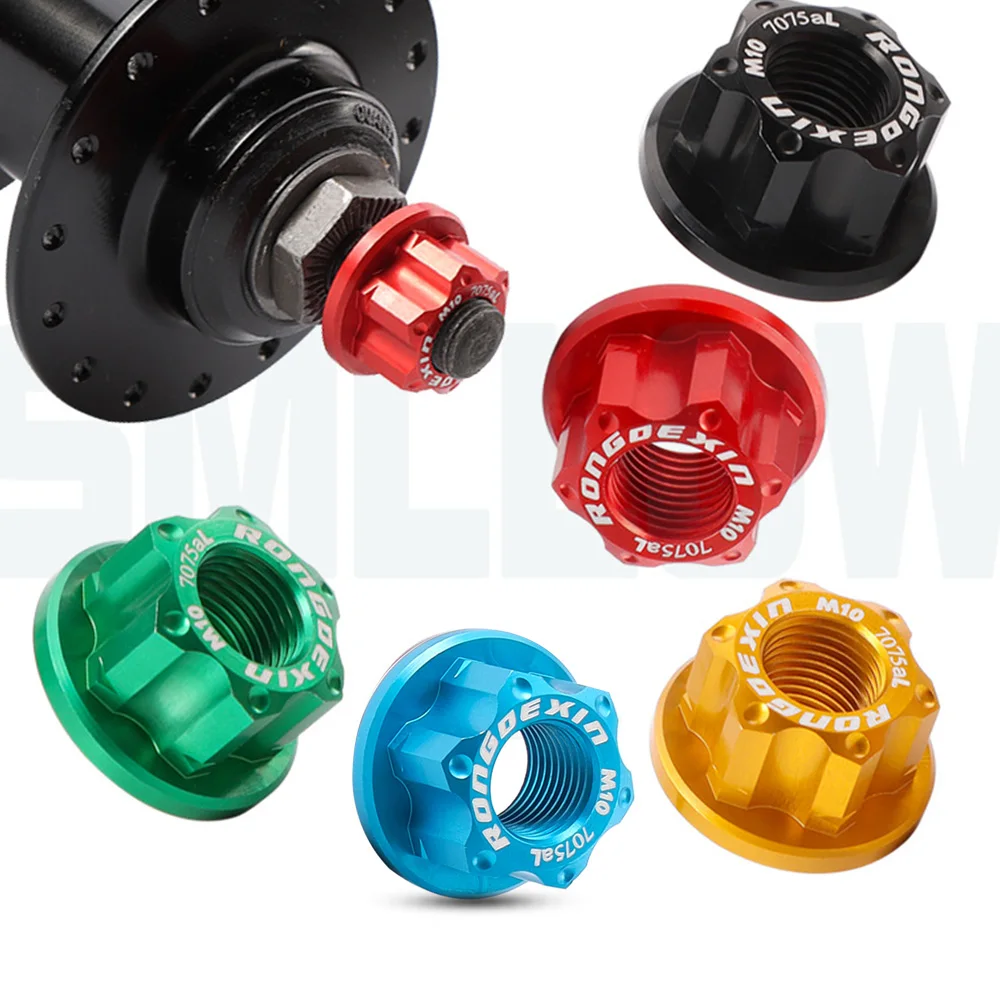 

Bolt Screw Nut Aluminium Alloy Bicycle Skewer Self-Locking Metal Nuts Bike Components & Parts Cycling Accessories ASD88