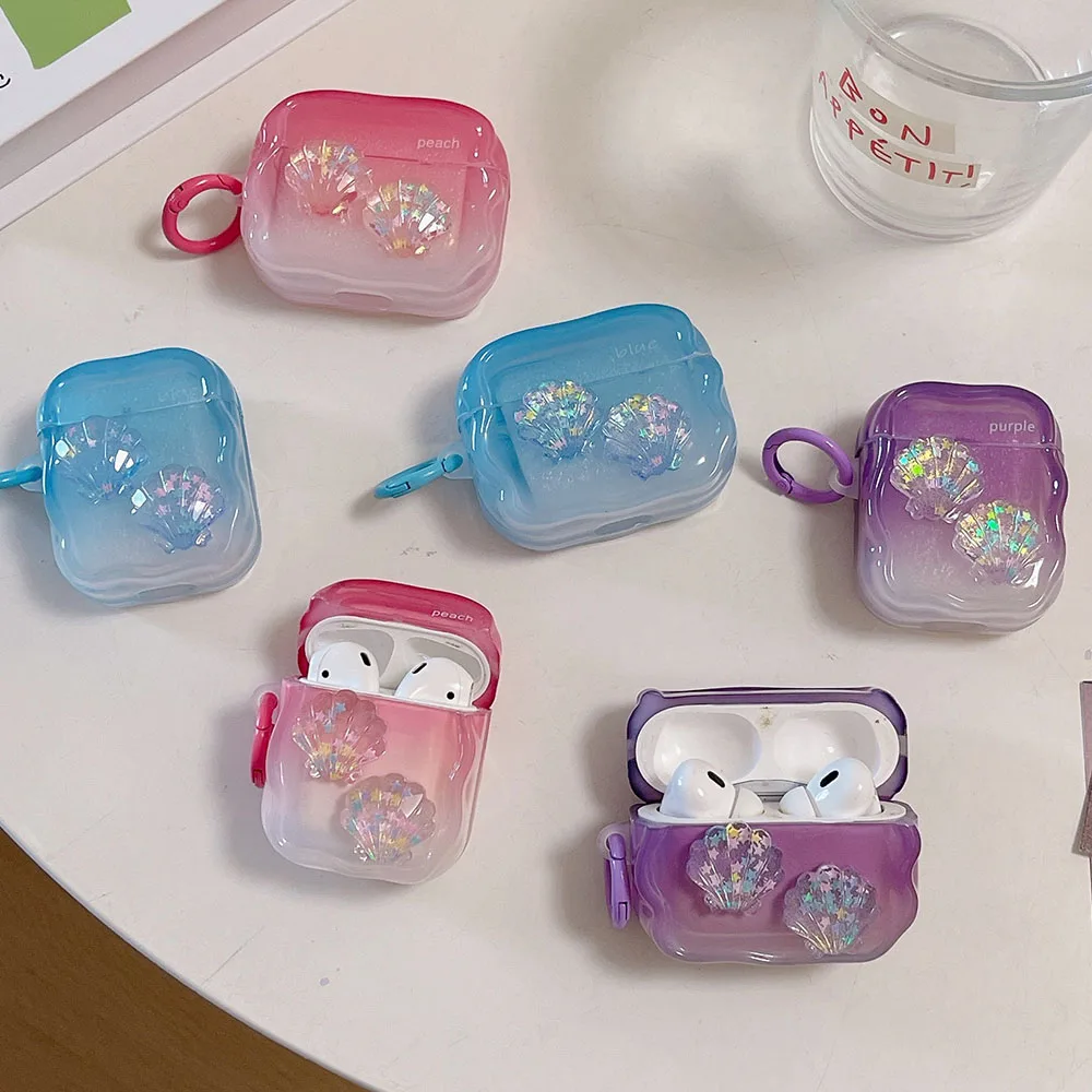 Чехол для наушников с 3D кристаллическим корпусом и звездным градиентом Apple Airpods Pro