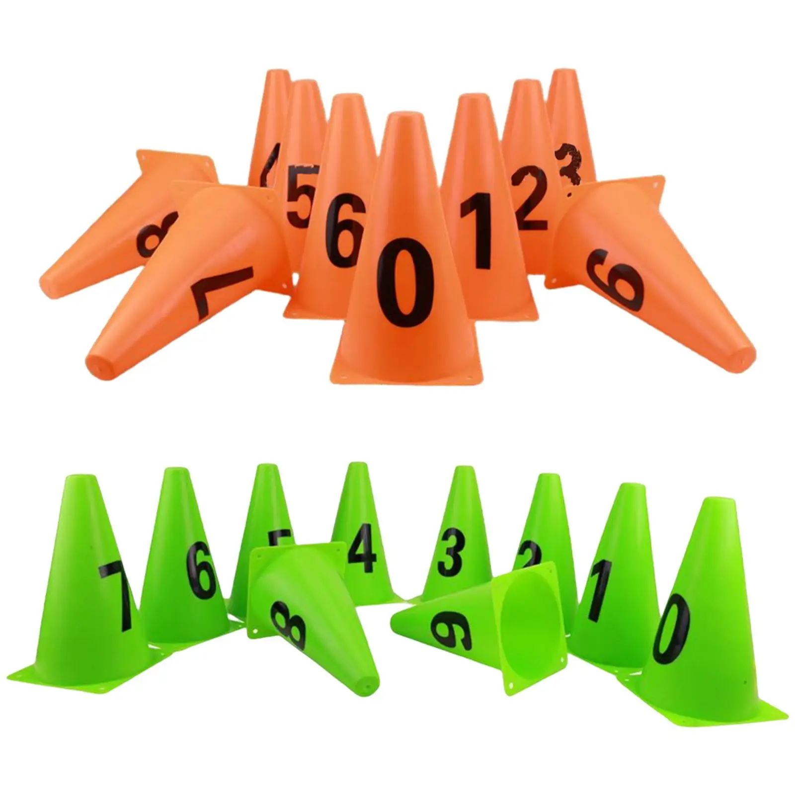 

10 Pieces Soccer Cones for Outdoor Indoor Activities Soccer Practice Traning