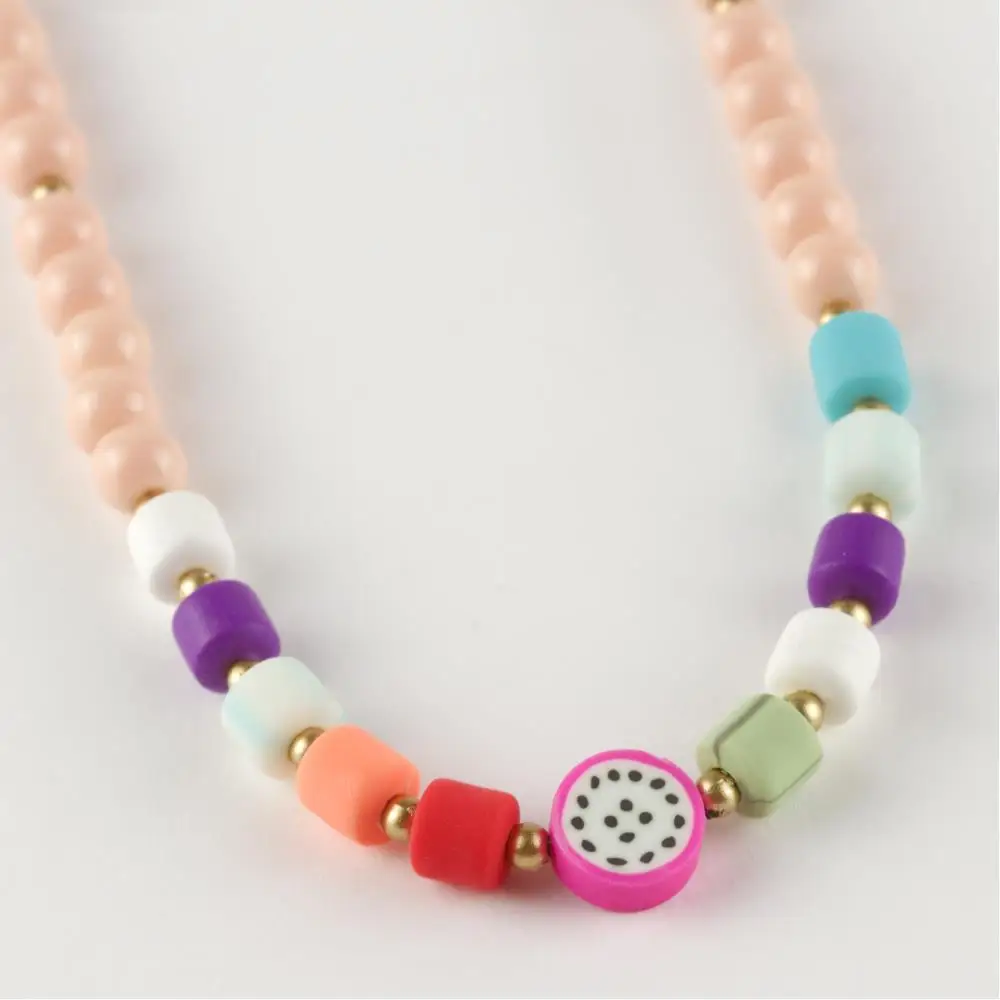 

Fruit figured Fimo necklace fashion chain jewelry accessories for women earrings bracelet ring for kids gift beads