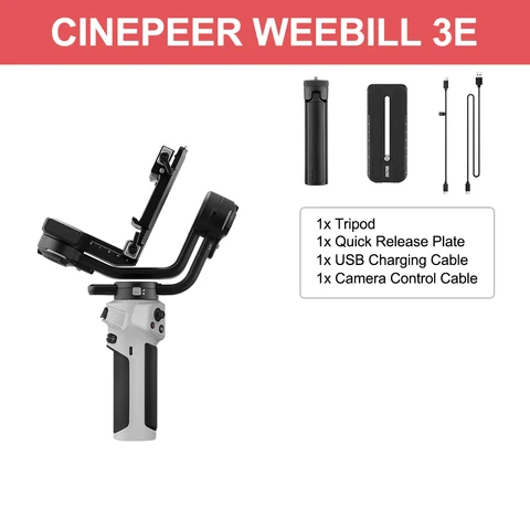 ZHIYUN CINEPEER Weebill 3E 3-осевой ручной стабилизатор камеры Gimbal для беззеркальных камер DSLR для видеосъемки, видеоблогов