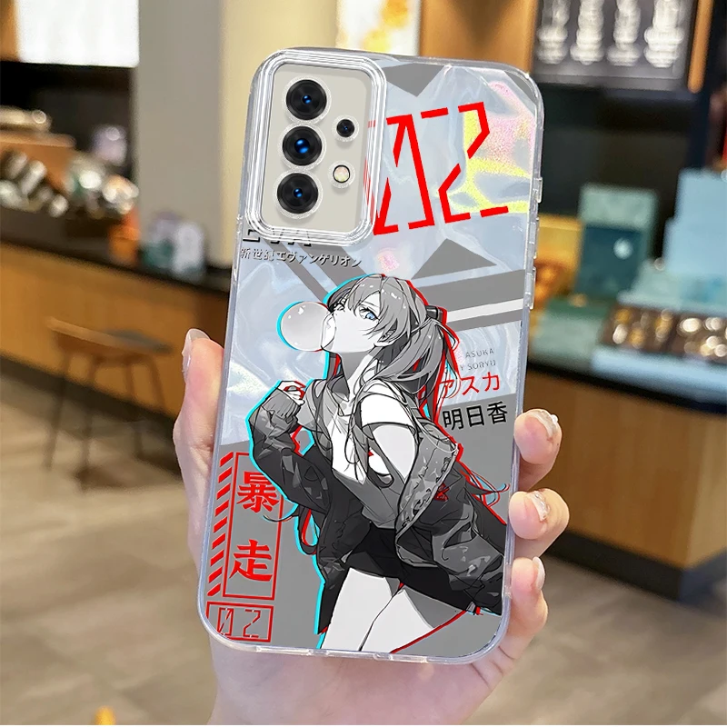 Чехол для телефона A-Ayanami Rei Anime Samsung Galaxy S24 S23 S22 S21 Plus Ultra A73 A72 A71 A55 A54 A53 жесткий