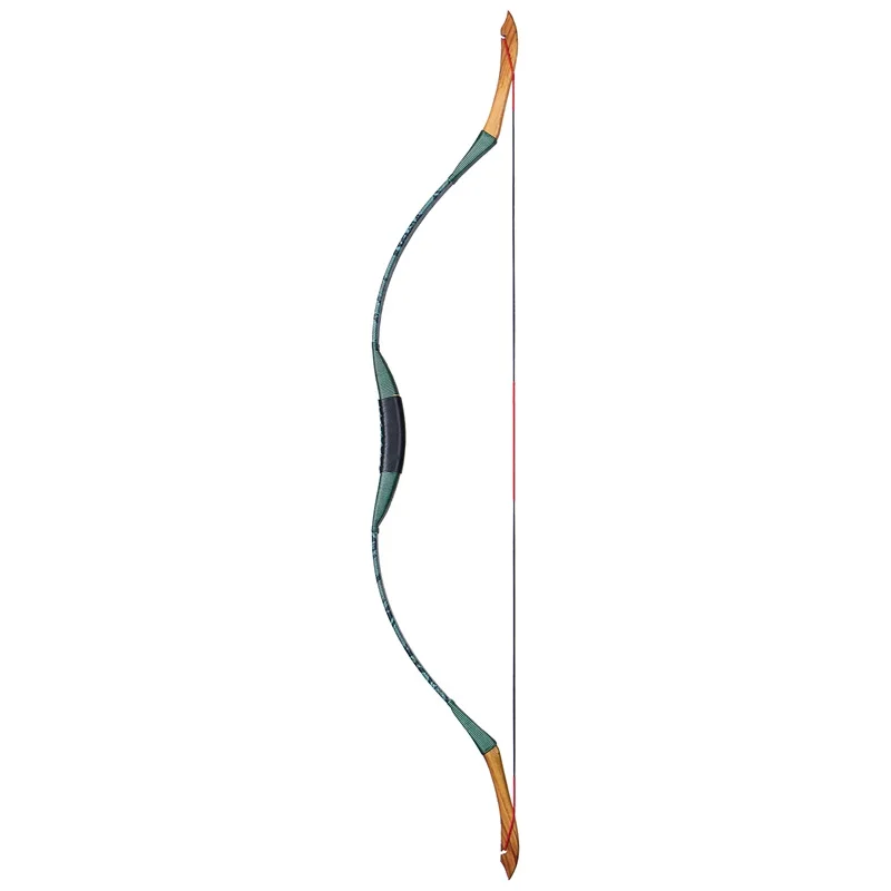 Hunting Bow 20-50lbs Traditional Bow Archery Game Recurve Bow Wooden One-piece Bow for Outdoor Hunting