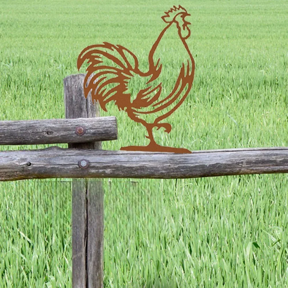 Персонализированный металлический топпер для почтового ящика Петух — улучшите