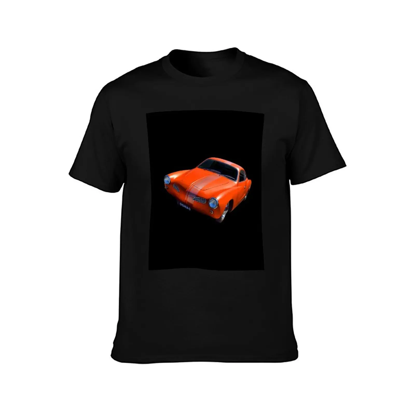 Футболка Karmann Ghia черная футболка большого размера с рисунком для мужчин